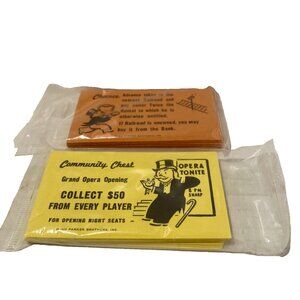 NEW Monopoly 1984 Deluxe Anniversary Edition - Community Chest and Chance SEALED